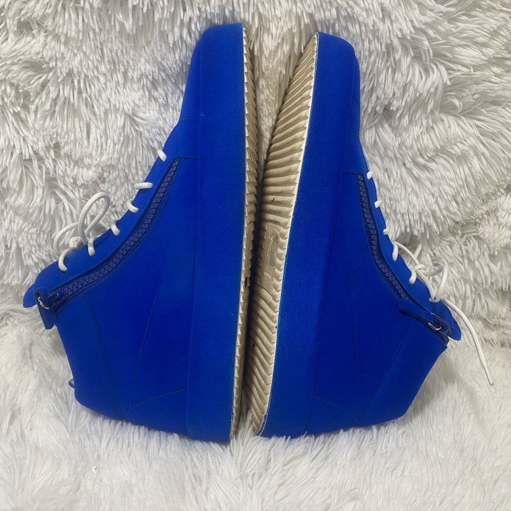 Giuseppe Zanotti Kriss Velvet Sneakers Blue - Picture 8 of 17